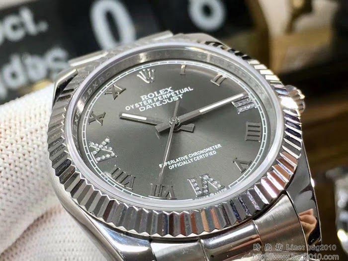 ROLEX勞力士 日誌系列 全新款 經典羅馬刻度設計 奢華典雅 男士腕表  wssb3722